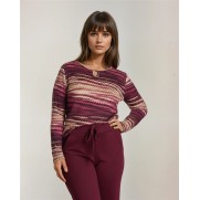 FOS blouson Mimi mini zigzag Beaujolais print FOS blouson Mimi mini zigzag Beaujolais print